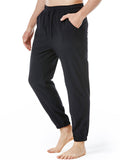 Drawstring Relaxed Solid Color Jogger Yoga Pants for Men