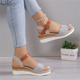 Female Ankle Buckle Strap Non-slip Platform Sandals