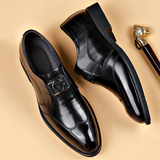 Letter G Design British Style Dress Shoes for Male