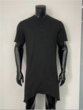 V Neck Irregular Hem Leisure Long T-shirt for Men