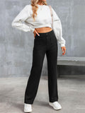 Women's High-Rise Buttoned Stretch Flexi Pants