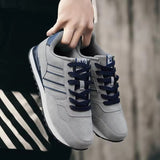 Travel Walking Skidproof Lace Up Sneakers for Men