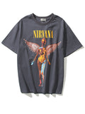 Nirvana Angel Print T-shirts for Women