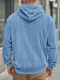 Men's Winter Casual Loose Fluffy Hoodies with Pocket