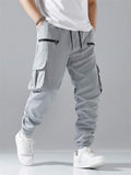 Men's Hip Hop Jogging Pants With Flap Pockets