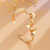 Fashionable Irregular Wave Cuff Bangles for Women