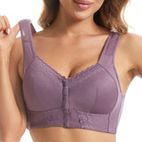 Comfort Front Closure Breathable Seamless Wireless Bra for Seniors