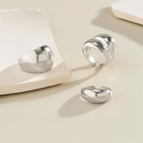 3Pcs/Set Exaggerated Chunky Glossy Knuckle Rings for Women