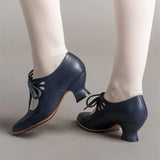 Ladies Elegant Hollow Out Lace Up Fashion Party Dance Pumps