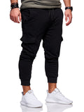 Multi-Pocket Drawstring Elastic Waist Sweatpants for Men