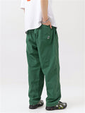 Japanese Style Trendy Ankle Drawstring Thin Pants for Male