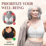 Comfort Front Closure Breathable Seamless Wireless Bra for Seniors