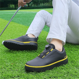 Men's Casual Walking Contrast Color Soft Sole Golf Shoes