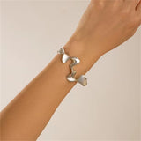 Fashionable Irregular Wave Cuff Bangles for Women