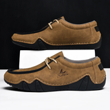 Men's Relaxed Cozy Contrast Color Lace-Up Flats