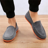 Male Breathable Jogging Slip On Canvas Flat Shoes