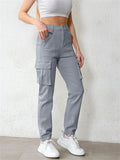 Female Lightweight Hiking Pockets Ankle-tied Jogger Pants