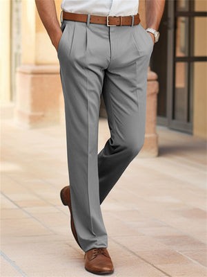 Men's Cozy Summer Business Party Straight-Leg Dress Pants