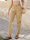 Women's Contrast Color Patchwork Casual Drawstring Pants