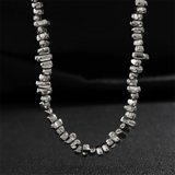 Silver Irregular Bead Hip-Hop Chain Necklace