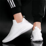 Men's Casual Stretchy Knitted Rubber Sole Sock Sneakers