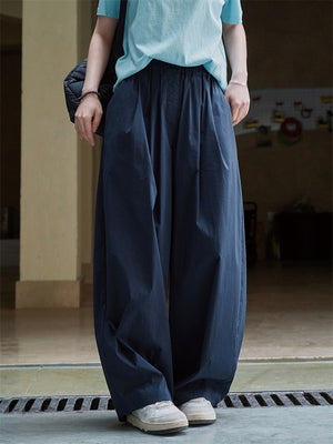 Women's High-Waisted Lightweight Japanese Style Pants