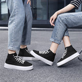 Classic Popular High Top Lace Up Canvas Sneakers