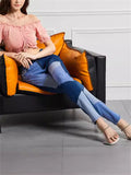 Women's Slim Fit Bouncy High Rise Patchwork Jeans