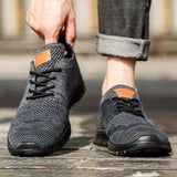 Sweat Absorbing Knitted Fabric Sneakers for Male