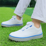 Men's Casual Walking Contrast Color Soft Sole Golf Shoes