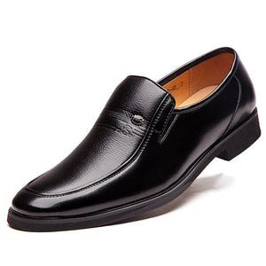 Men's Cozy Soft Sole Slip-On PU Leather Dress Shoes