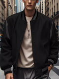 Men's Super Cool Stand Collar Single-Breasted Baseball Jacket