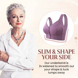 Comfort Front Closure Breathable Seamless Wireless Bra for Seniors