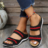 Summer Women's Casual Lightweight Breathable Wedge Heels Slippers