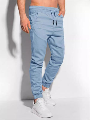 Men's Daily Wear Simple Loose Ankle-Tied Casual Pants