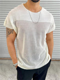 Sexy Breathable Hollow Out Men's Slim Fit Summer T-shirt