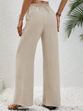 Women's All-match Fashion Solid Color Drawstring Casual Pants