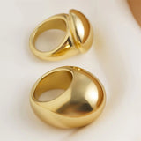 Ladies Luxury Thickened Irregular Circle Statement Rings