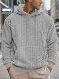 Men's Winter Casual Loose Fluffy Hoodies with Pocket