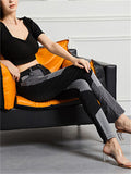 Women's Slim Fit Bouncy High Rise Patchwork Jeans