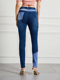 Women's Slim Fit Bouncy High Rise Patchwork Jeans