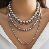 Multilayered Bright Beads Necklaces for Ladies