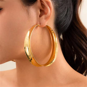 Exaggerated Big Circle Hoop Earrings for Women