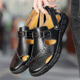 Men's Summer Breathable Handsewn Soft Cow Leather Sandals