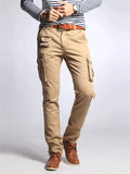 Solid Color & Camouflage Print Hard-Wearing Cargo Pants for Men