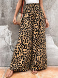 Vintage Leopard Print Extra Loose Wide Leg Pants for Women