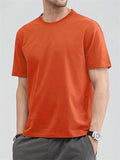 Men's Simple O-Neck Solid Color Basic Shirt