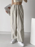 Daily Wear Casual Drawstring Ankle-Tied Baggy Trousers for Female