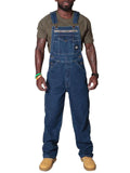 Men's Cool Multi-Pocket Denim Cargo Overalls