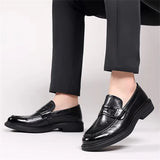 Men's Wedding Party Business Leather Oxford Dress Shoes